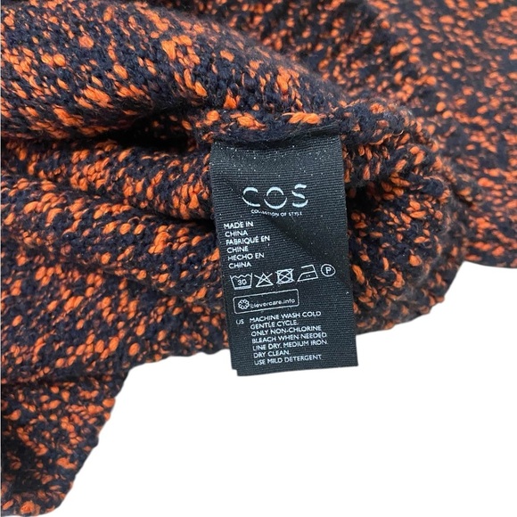 Women’s COS Speckled Cotton Wool Jumper XS Knit Pullover Crew - Picture 7 of 8